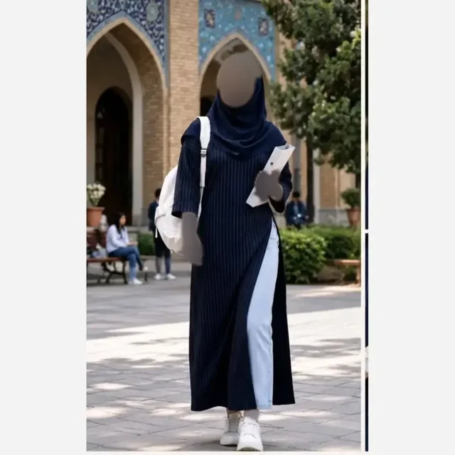 مانتو اداری دانشجویی نیهان جنس مکانیک پرشیا